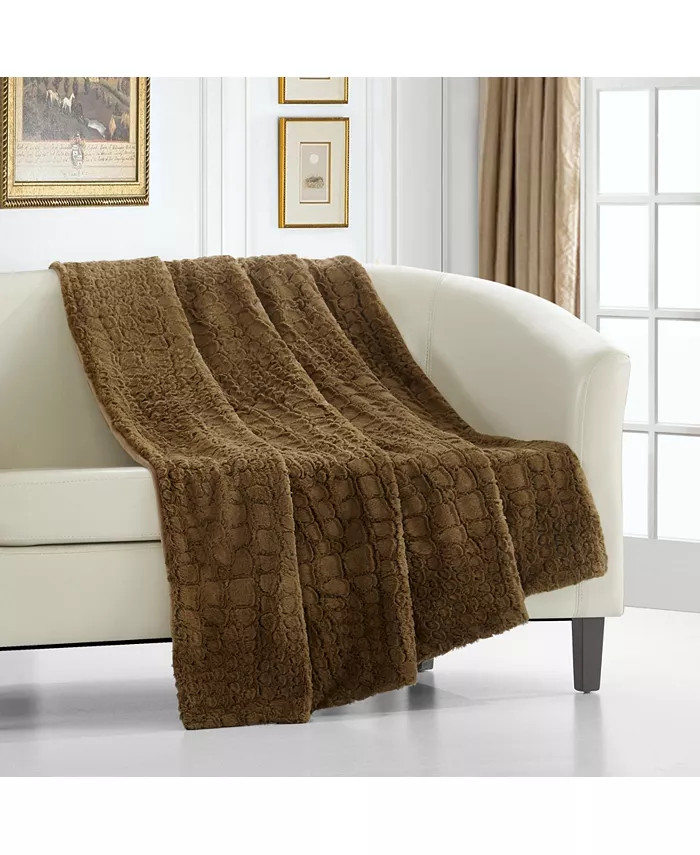 Chic Home Crocodile 50x60 Throw