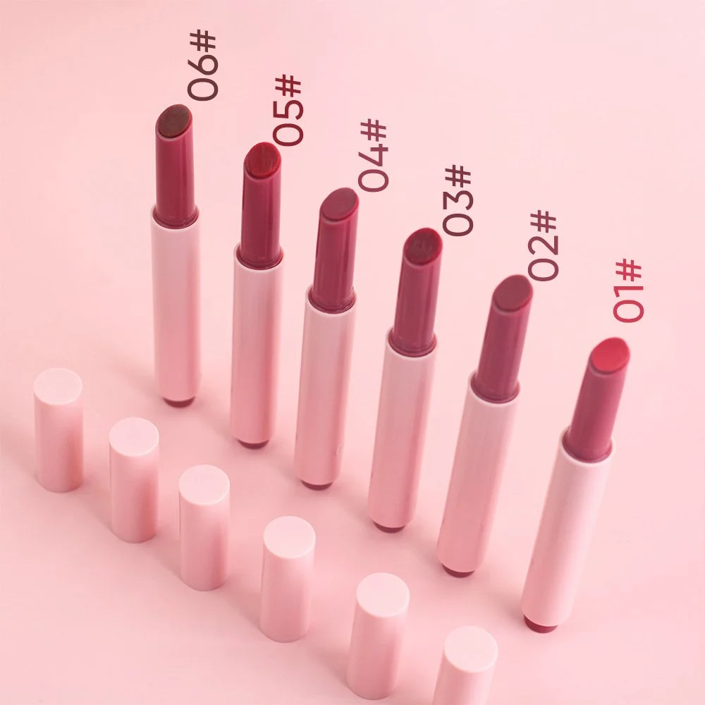 6 Shades Lipstick Private Label Waterproof Glossy Lip Gloss Click-up Lipstick Pencil