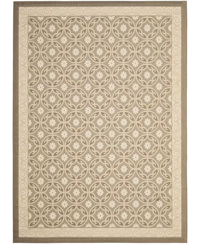 Safavieh Courtyard Beige 8' x 11' Outdoor Area Rug