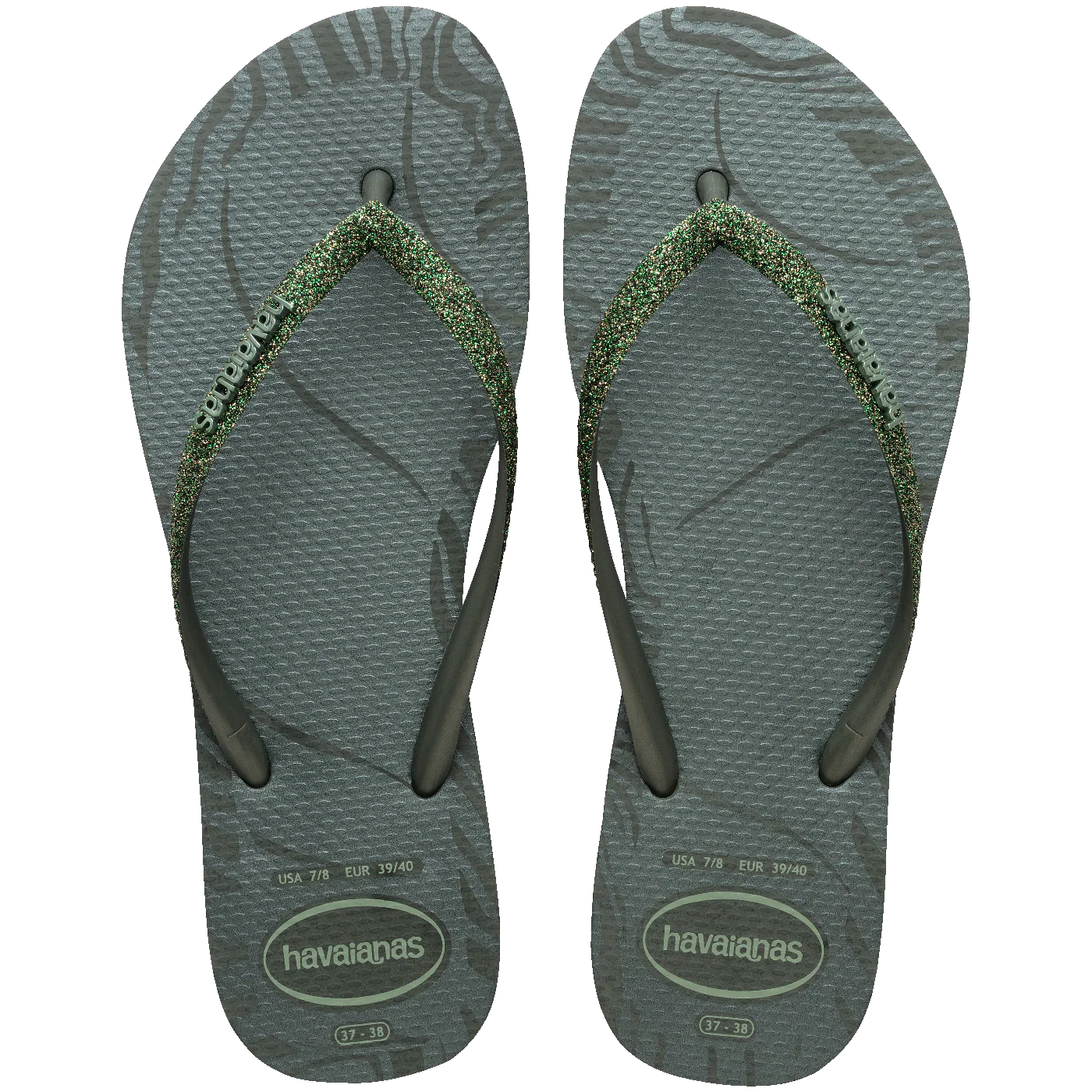 Chinelo Havaianas Slim Glitter Edge