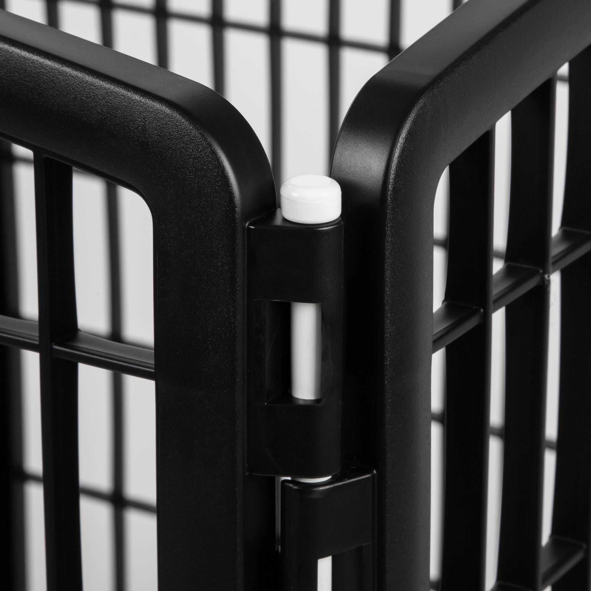 IRIS 34'' Exercise 8-Panel Pet Playpen without Door， Black