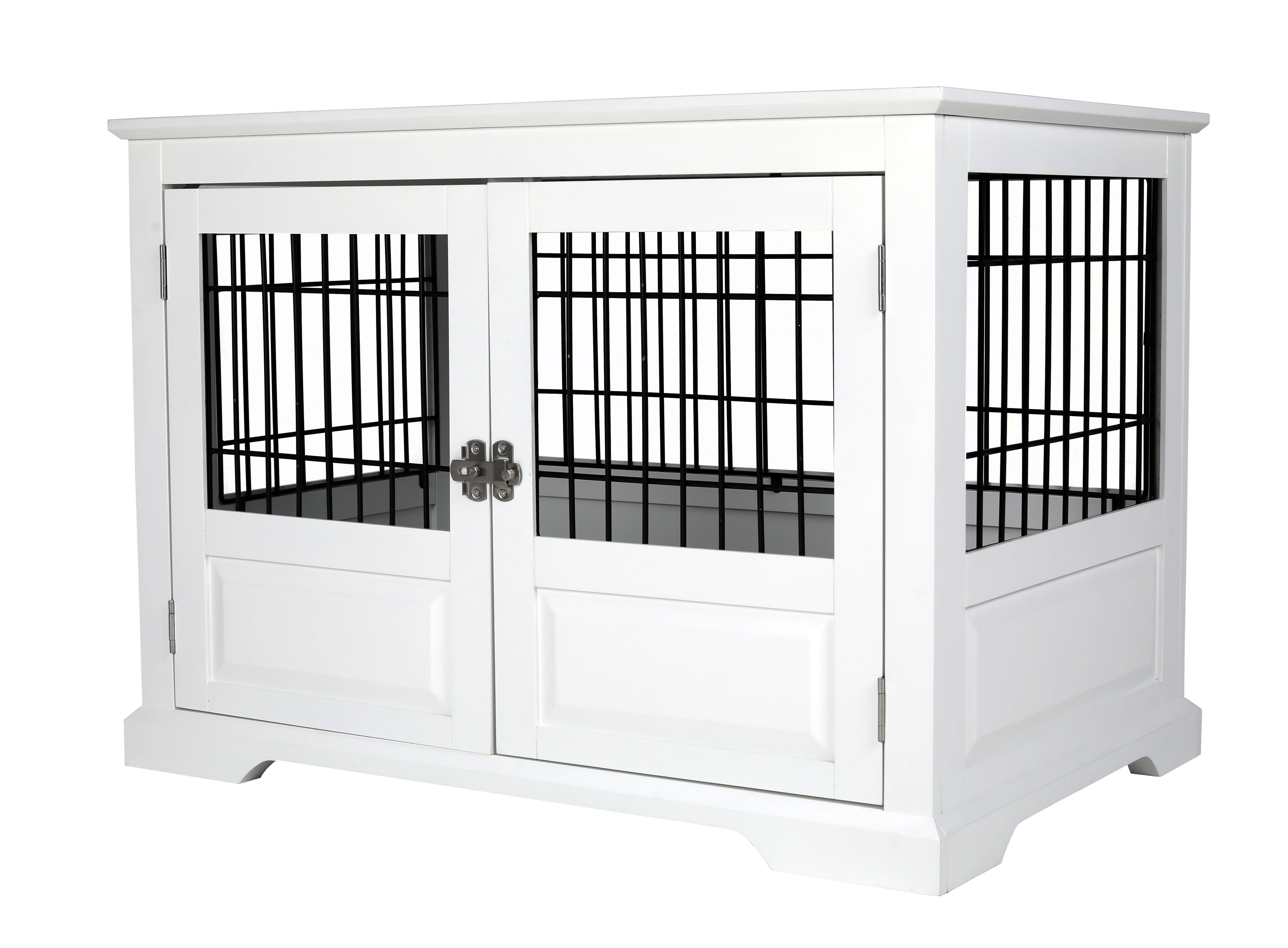 Zoovilla Fairview Triple Door Crate， Large， White