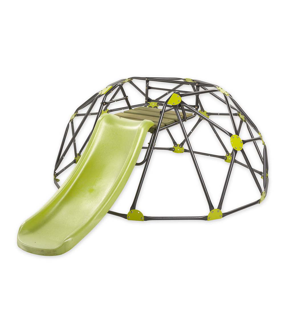 Kids Outdoor Climbing Play Dome with Slide - Backyard Play