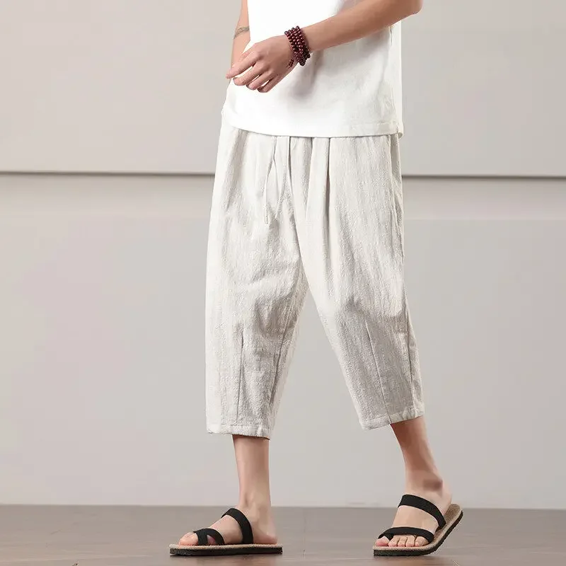 Calça Torino™ em Linho de Algodão Leve / O Toque Sofisticado da Moda Europeia que Inspira o Verão Brasileiro!