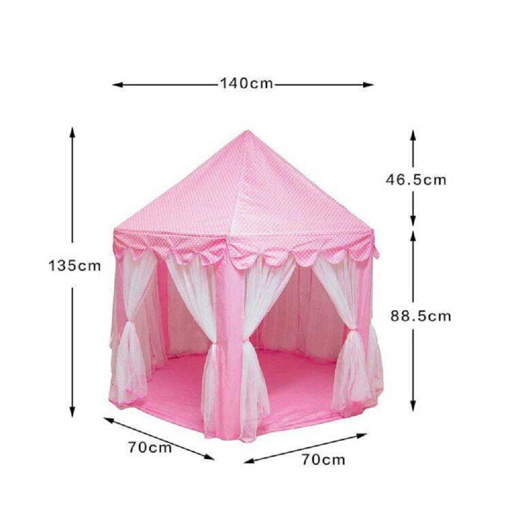 MOCA Princess Castle Play Tent for Girls, Purple Kids Playhouse Tent Indoor Outdoor Games, Hexagon Children Play House Fairy Tent Toys Toddler Gifts