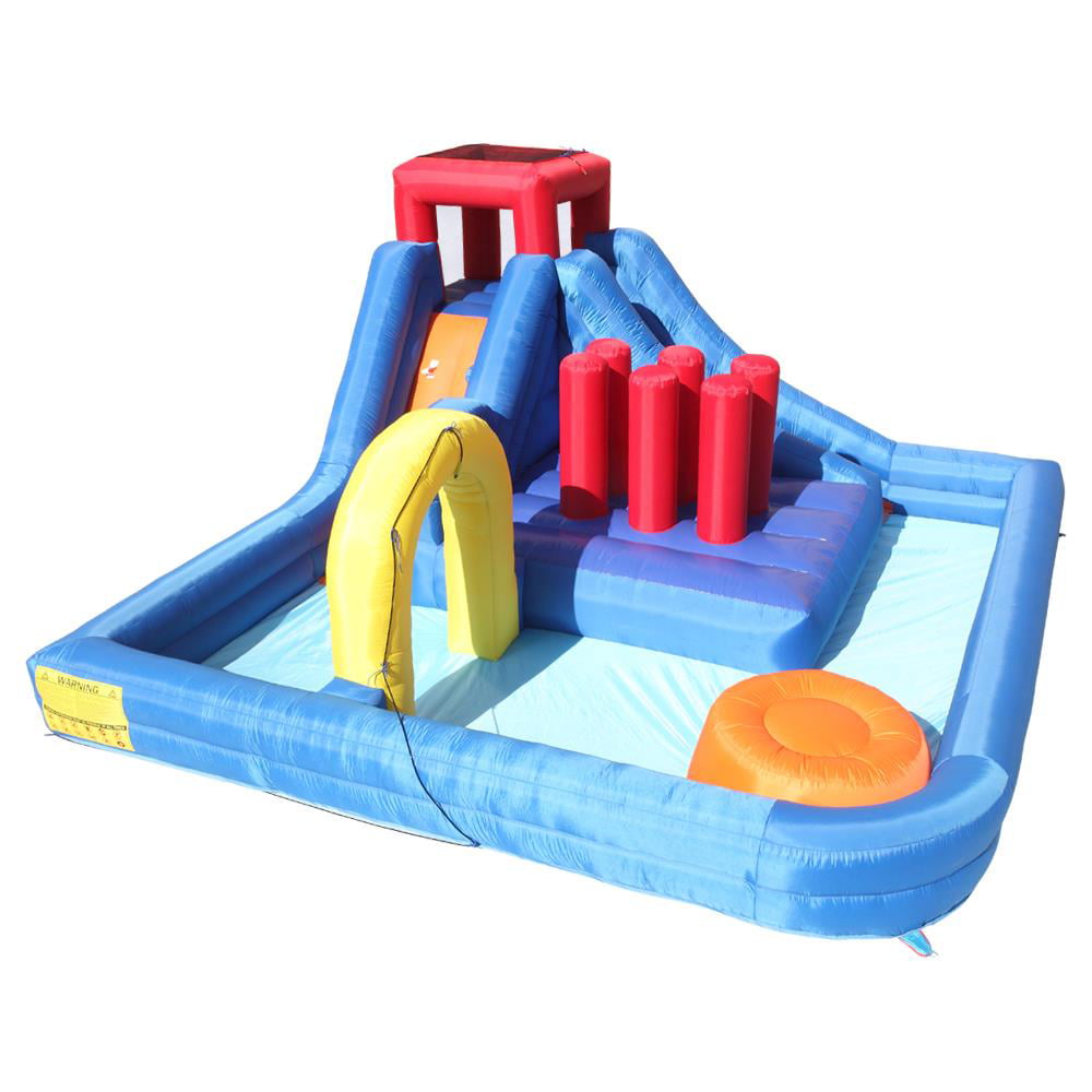 SalonMore Kids Large Inflatable Bounce House Castle with Water Slide Pool and Air Blower