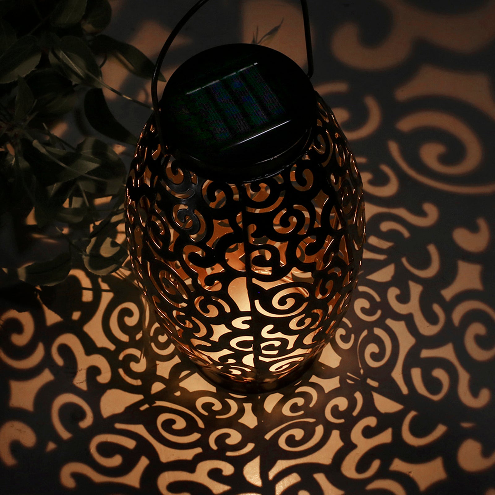 Tomshine Solar Power Energy LED Lantern Light Outdoor Hanging Lamp IP44 Water Resistance for Patio Garden Courtyard Pathway