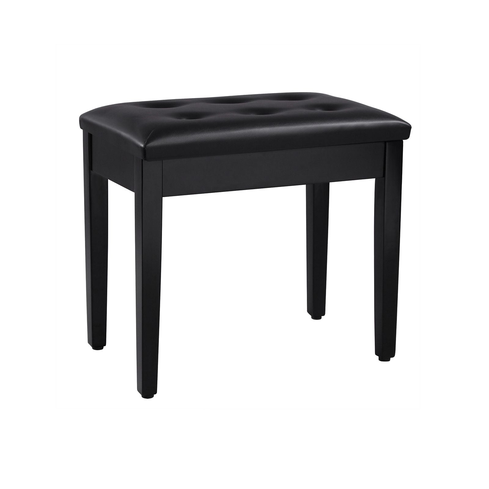 SONGMICS Padded Wooden Piano BenchBlack