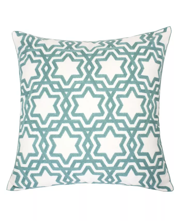 Homey Cozy Tara Cotton Square Decorative Throw Pillow