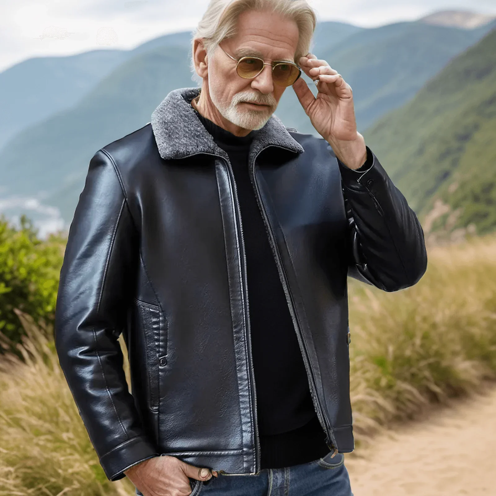 Jaqueta Brooklyn™ em Couro Luxuoso / A União de Sofisticação e Conforto para o Inverno!