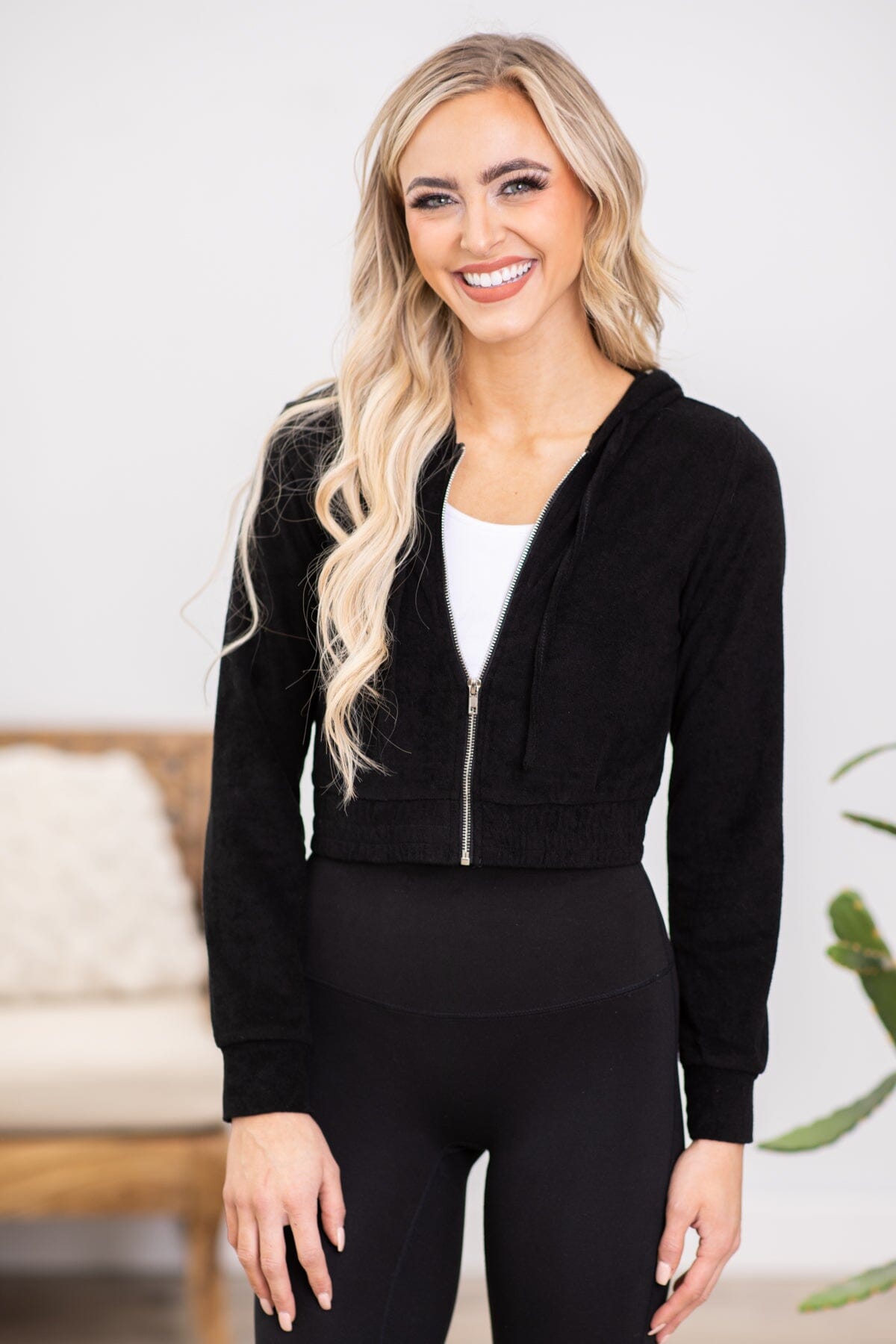 Black Full Zip Sweatshirt