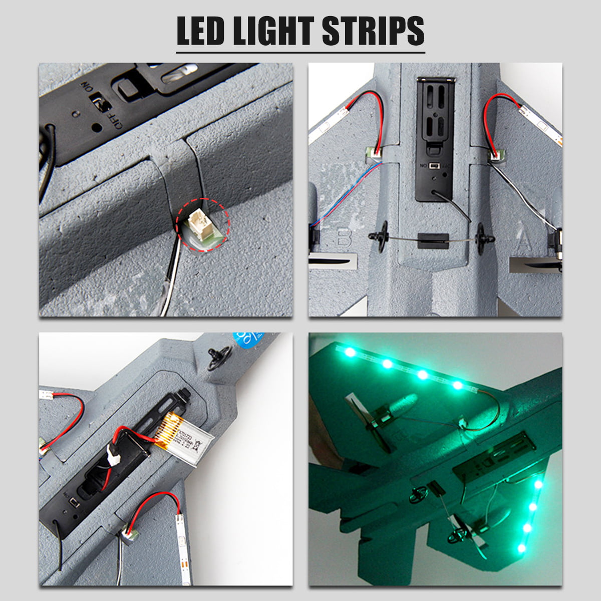 Fisca Remote Control Planes for Adults with 2 Batteries， F22 Raptor RC Airplanes for Kids 14+