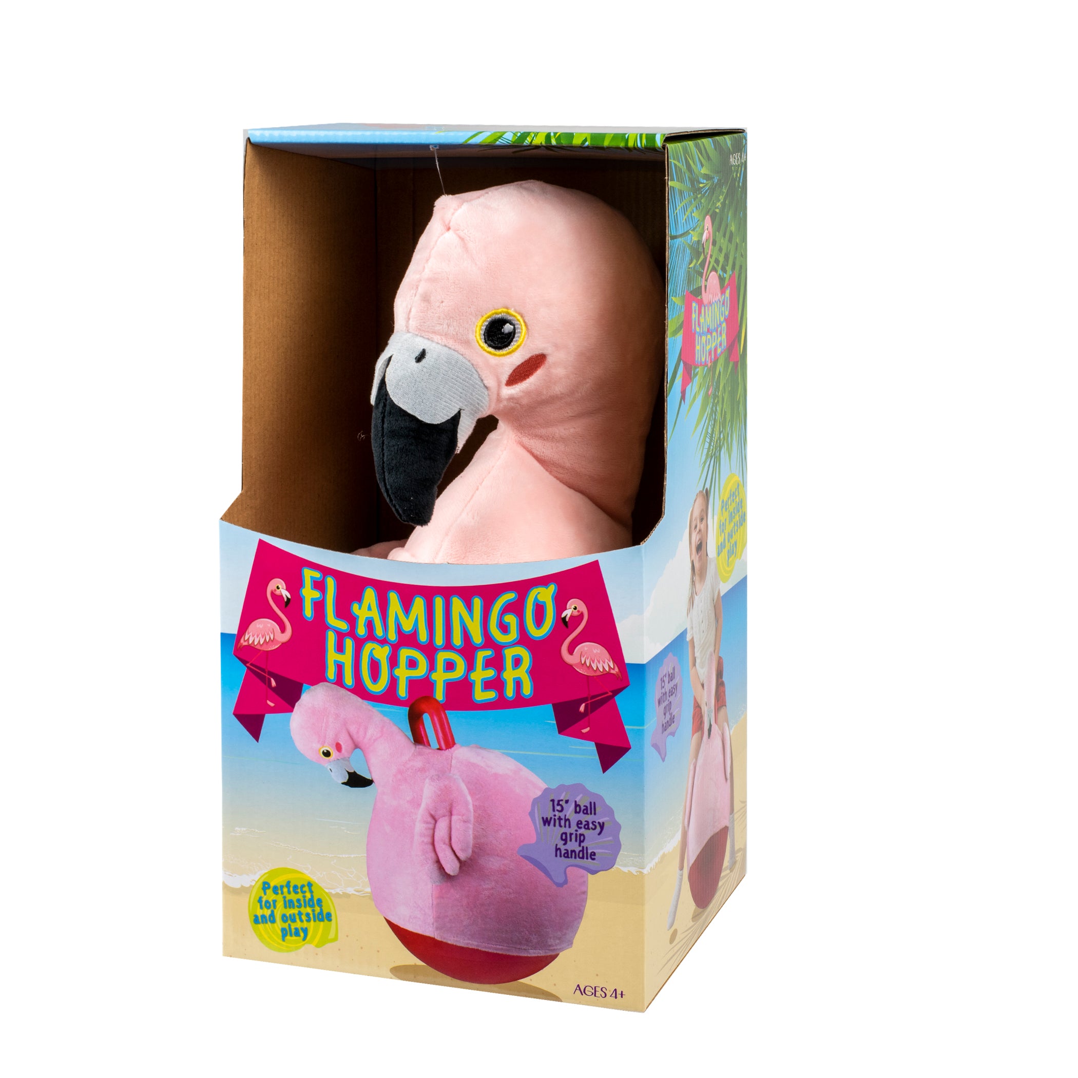 Gener8 Flamingo Bouncer  Indoor or Outdoor- Ages 3 Years and Up