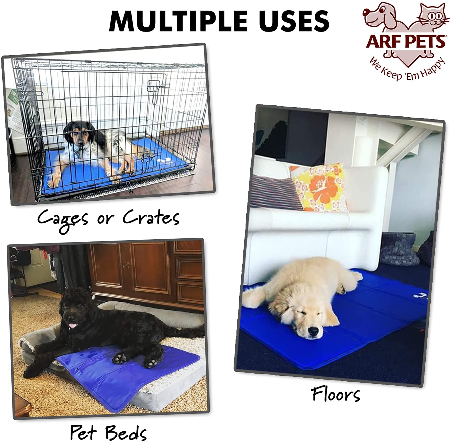 Pet Dog Self Cooling Mat Pad for Kennels， Crates and Beds 35x55