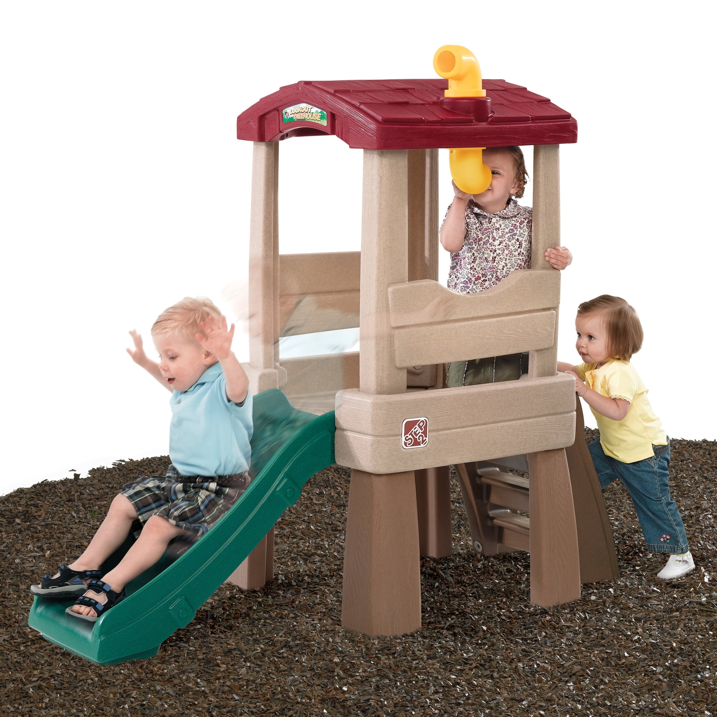 Step2 Naturally Playful Lookout Treehouse Plastic Toddler Climber