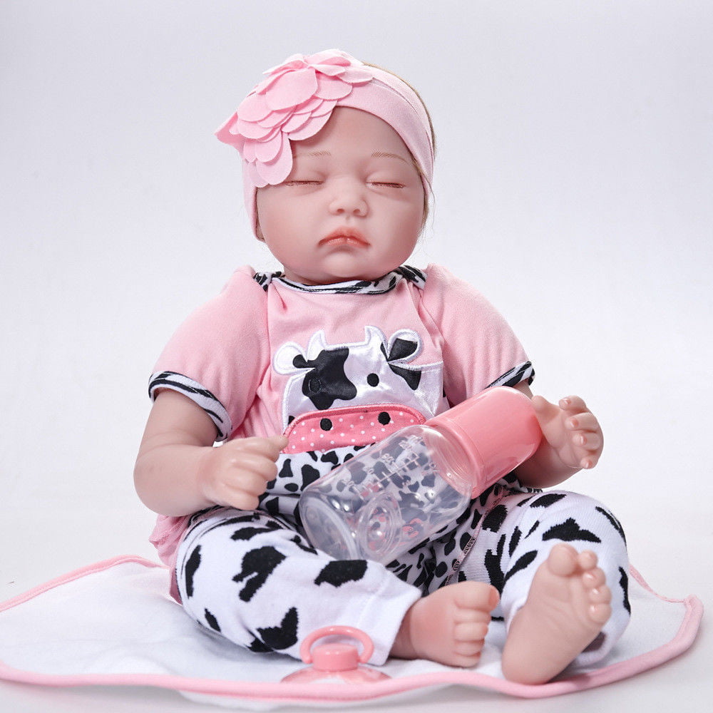 Spencer Realistic 22" Reborn Baby Doll Full Body Silicone Vinyl Handmade Sleeping Girl