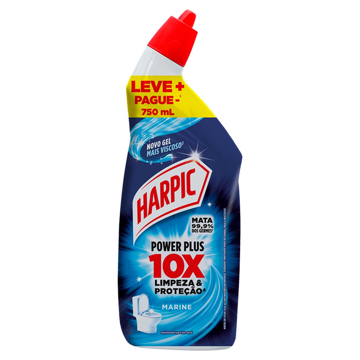 Desinfetante Uso Geral Marine Harpic Power Plus 750ml Leve Mais Pague Menos