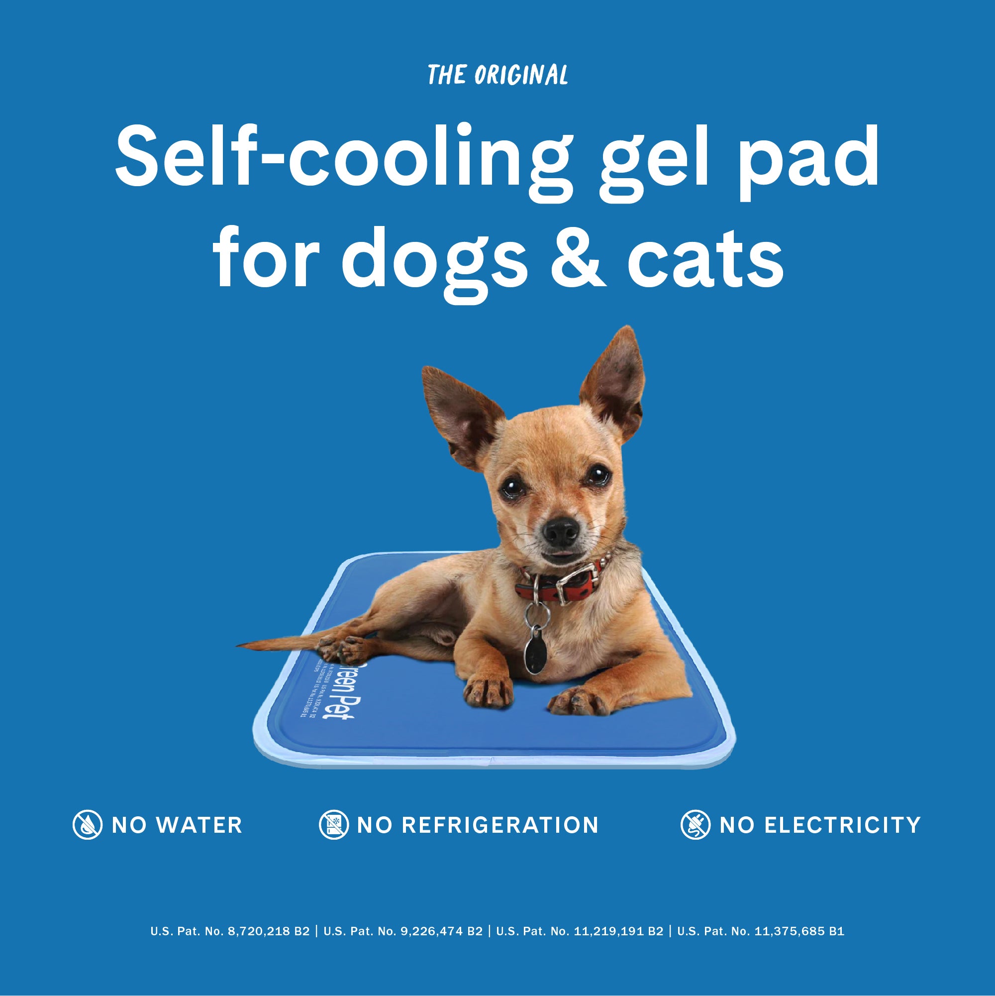 The Green Pet Shop Dog Cooling Mat， Extra Small - Pressure-Activated Gel Dog Cooling Pad - This Pet Cooling Mat Keeps Dogs and Cats Comfortable， Avoid Overheating - Ideal for 0 - 8 Lb. Dogs