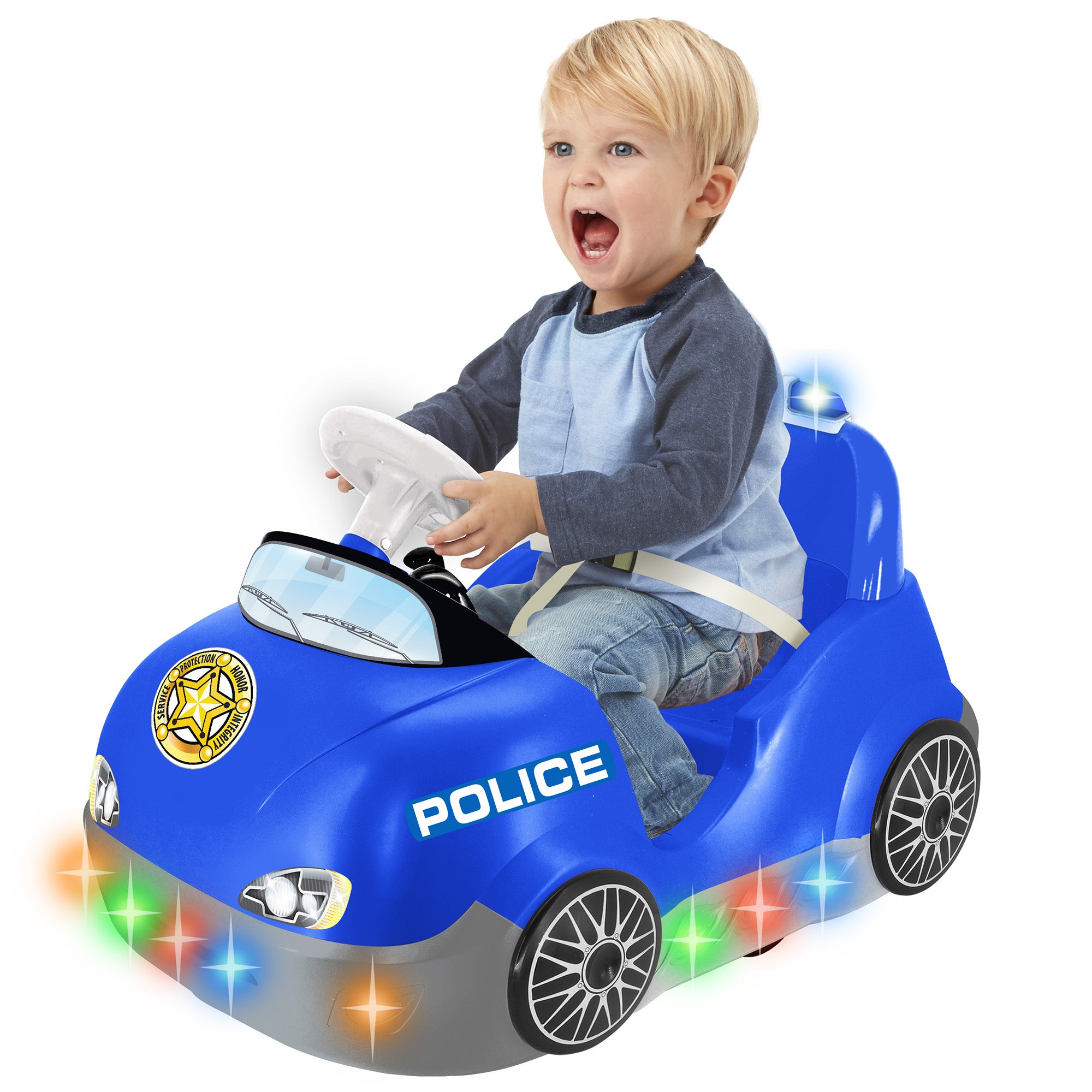 Kiddieland: Car - Police - Baby Toddler 18-36 Months， Light and Sound. Includes Parents' RC
