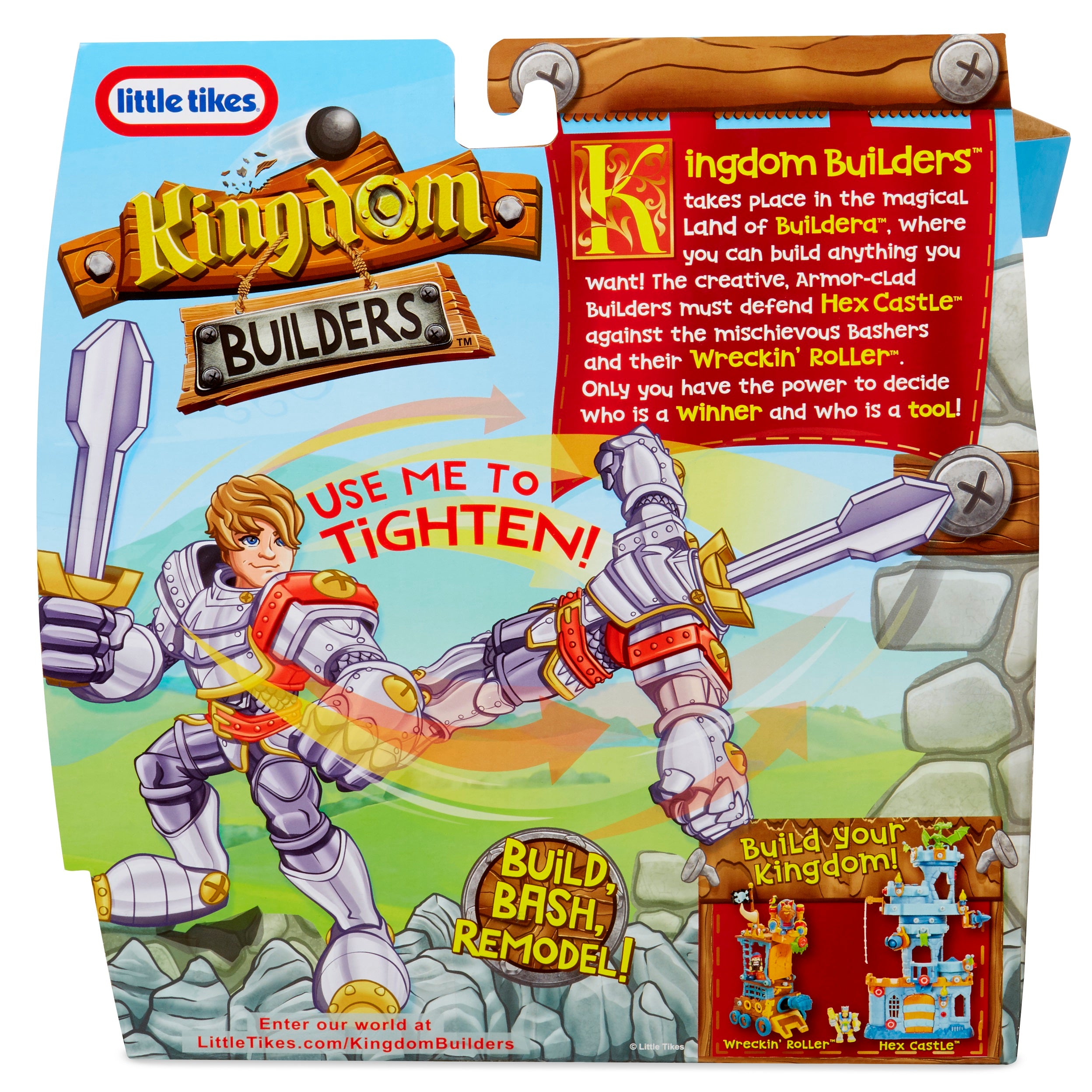 Little Tikes Kingdom Builders Sir Phillip Action Figure， Transforms into Screwdriver- For Kids Boys Girls Ages 3 4 5+