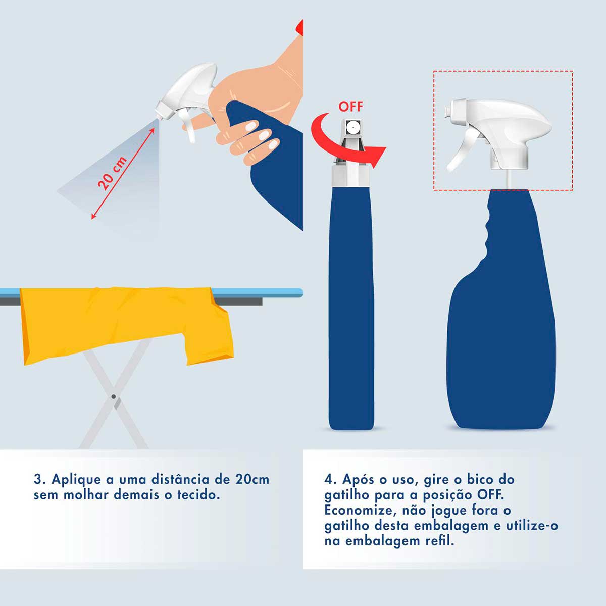 Facilitador Spray de Passar Roupas Passe Bem 4 em 1 500ml