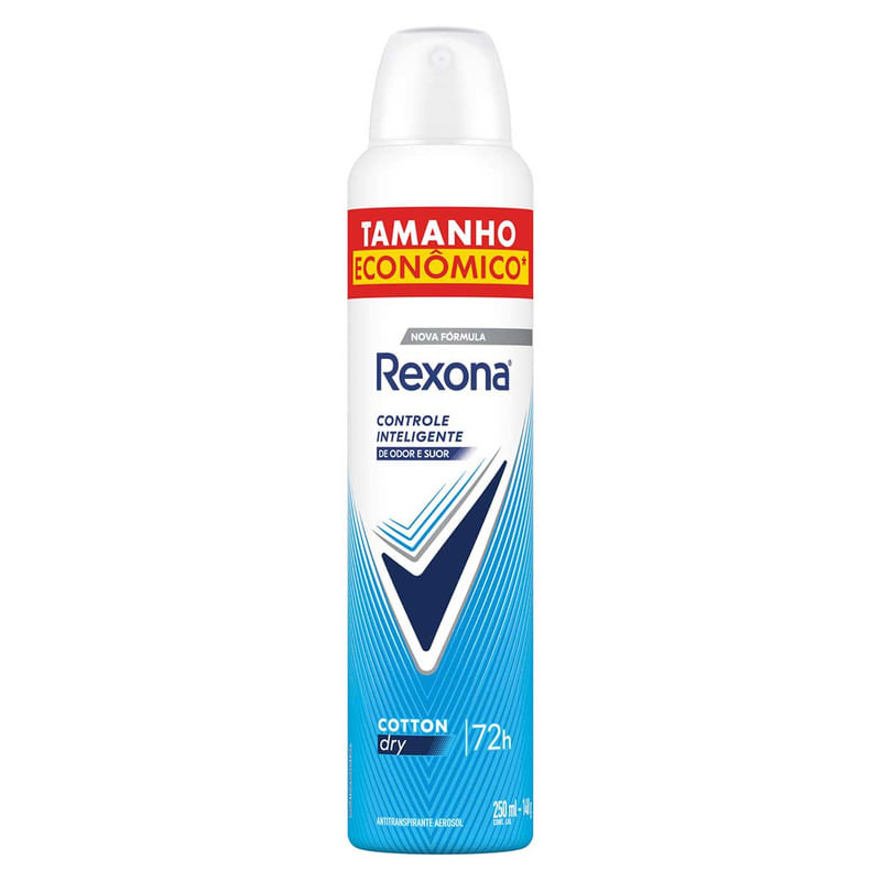 Desodorante Antitranspirante Aerosol Rexona Cotton Dry 250 ml