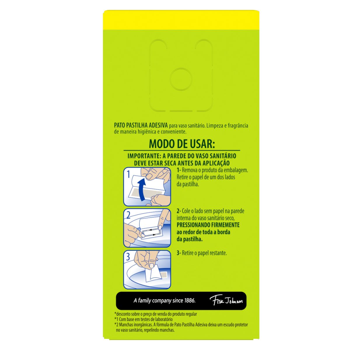 Detergente Sanitario Pastilha Adesiva Citrus Pato 3 Unidades Oferta Especial