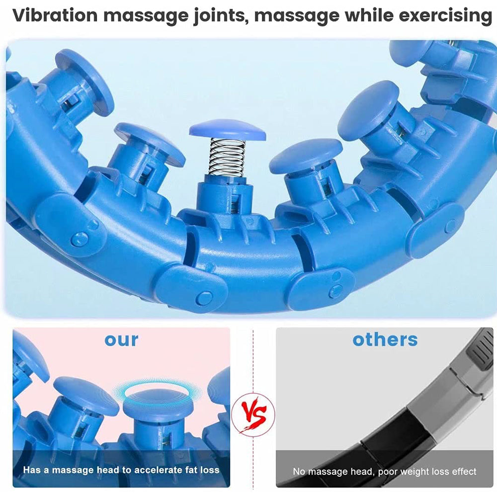 Wow Hoop 400044 Hula Hoop with Massage Fit and Spinning Weighted Ball