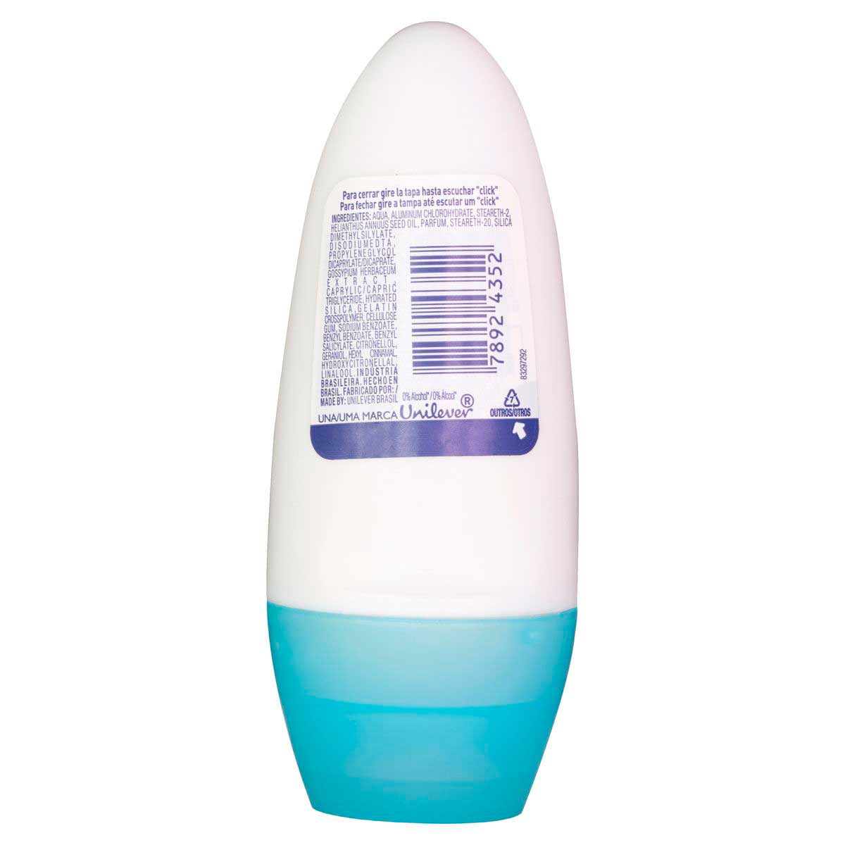 Desodorante Antitranspirante Rexona Feminino Rollon COTTON DRY 50ml