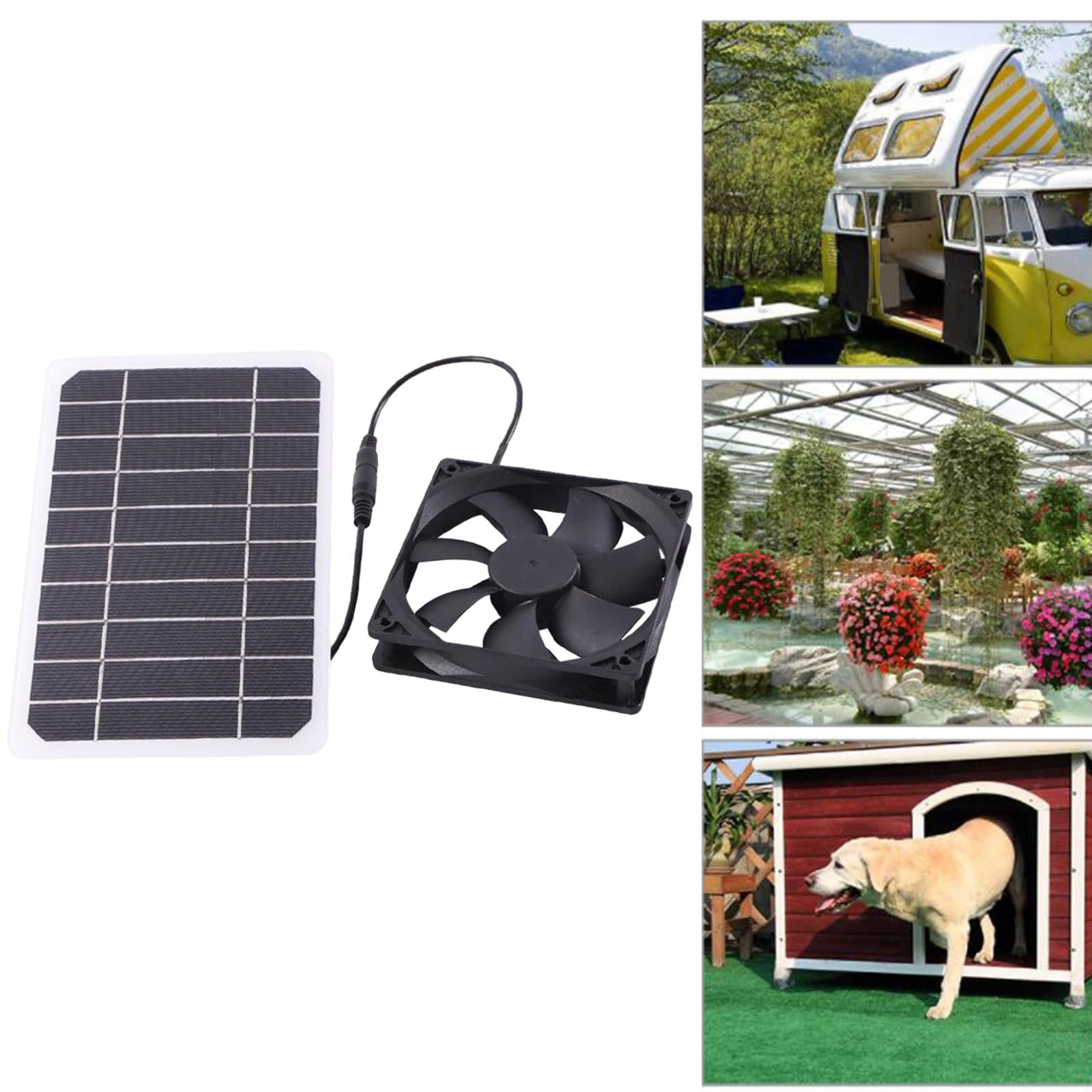 Solar Panel Exhaust Fan Waterproof for Chicken Coops
