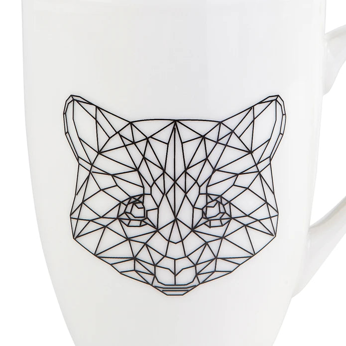 Karaca Draft Cat Mug Of 2 153.03.06.1758