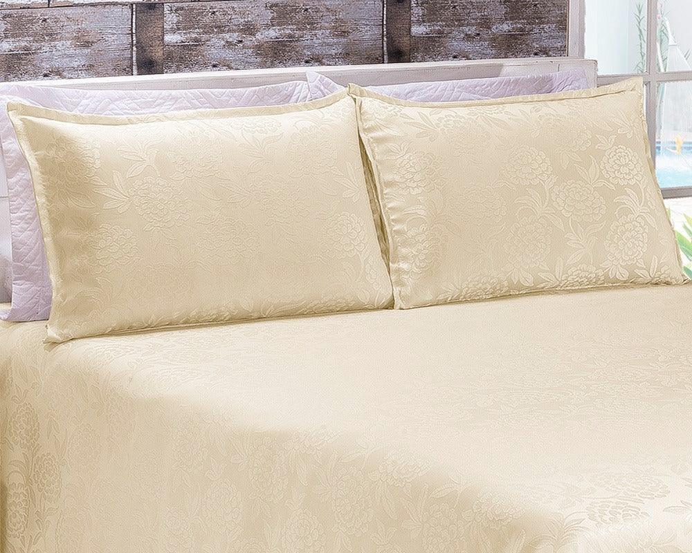 Jogo de Cobre Leito + Fronhas Royal Dreams™ / Desvende a Magia do Tecido Jacquard e Envolva-se na Sofisticação de Padrões Elevados!