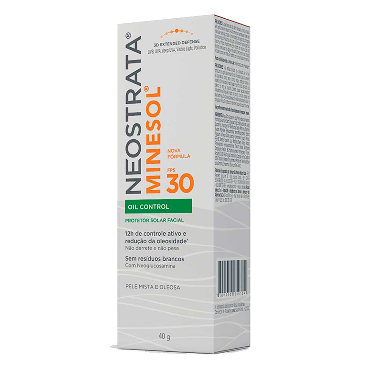 Protetor Solar Facial Neostrata Minesol Oil Control Pele Oleosa FPS 30 com 40 g