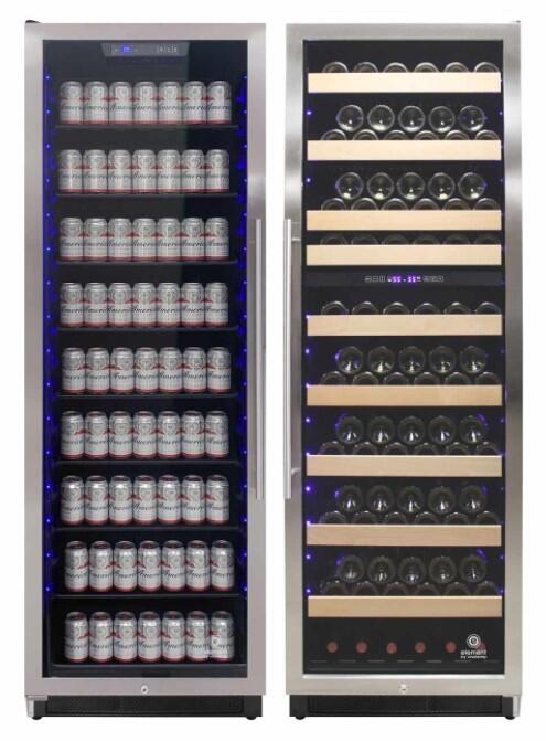 Element by Vinotemp EL168WCST Connoisseur Series 24 Inch Stainless Steel Wine Cooler