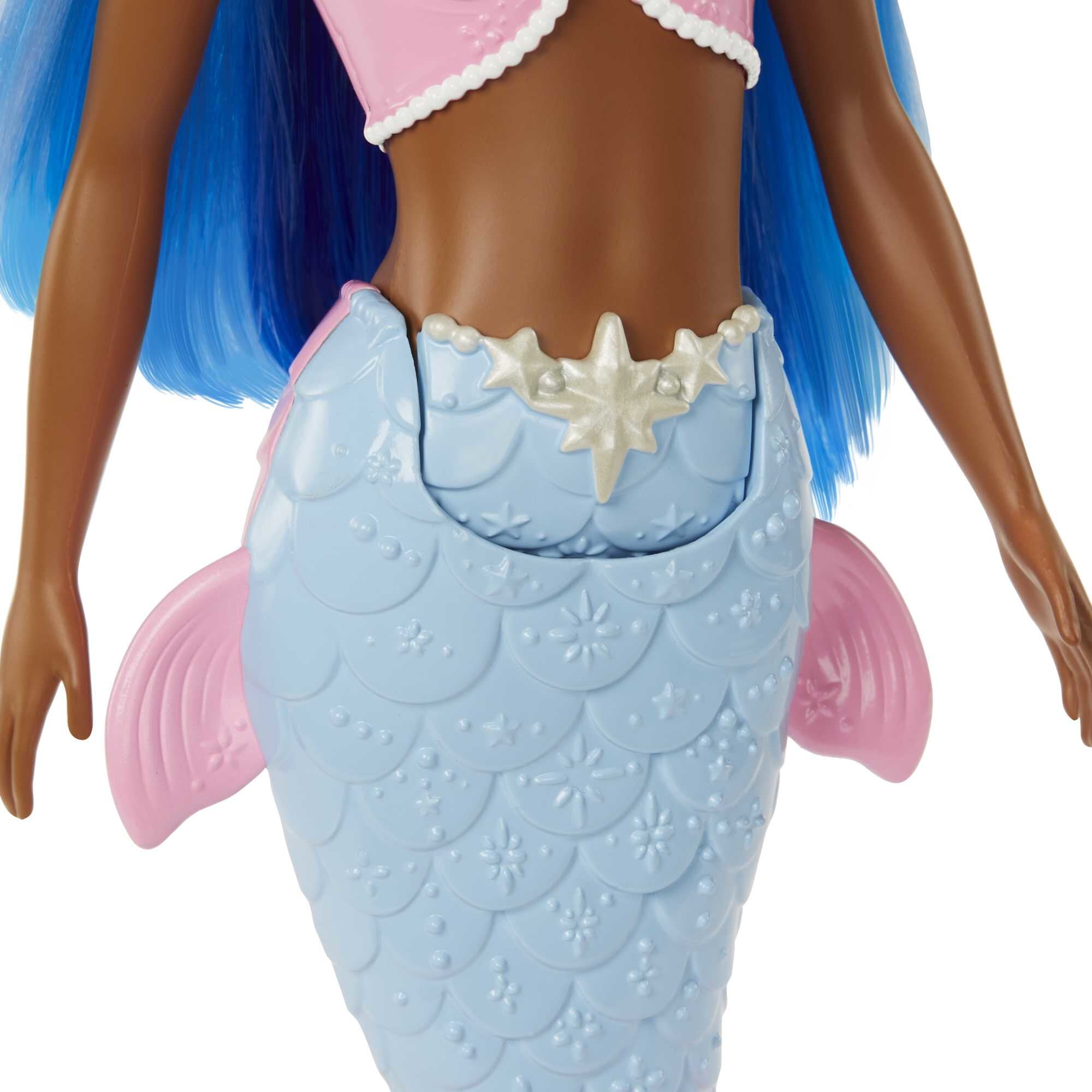 Barbie Dreamtopia Mermaid Doll with Blue Hair, Ombre Tail & Tiara Accessory