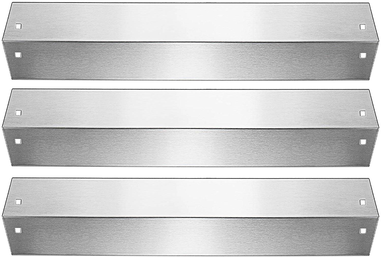 Heat Plates 3Pcs fits Char-Griller 3000, 3001, 3008, 3030, 3070, 3072, 4000 Grills, 18 15/16 X 3 7/8 Replacement Parts