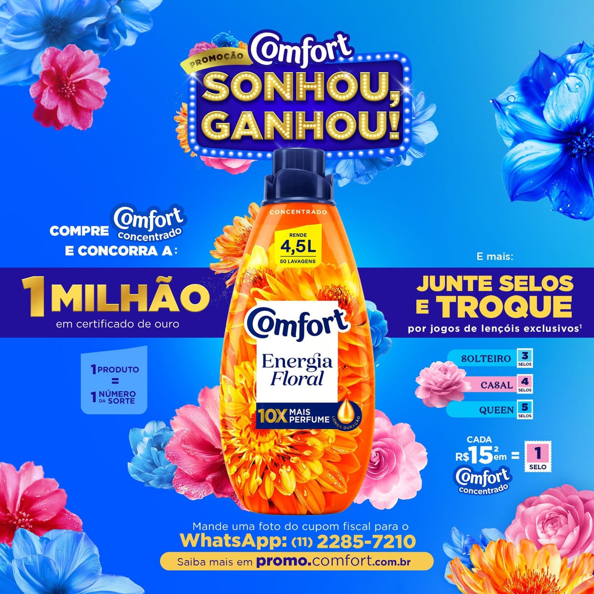 Amaciante Comfort Energia Floral 1.5L