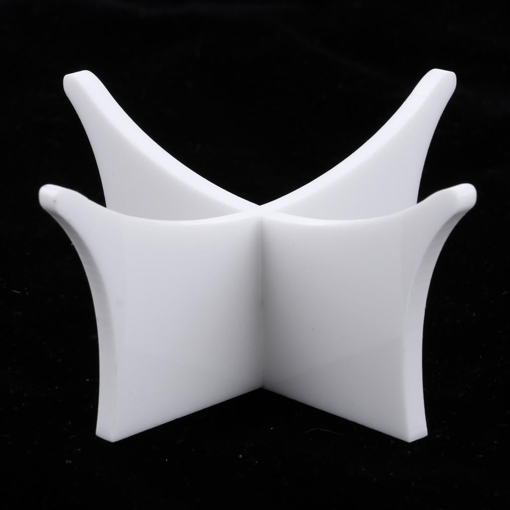 Deluxe Ball Stand - Holds Football， Basketball， Volleyball， Bowling Soccer Ball - Display Holder - Choose of Colors White