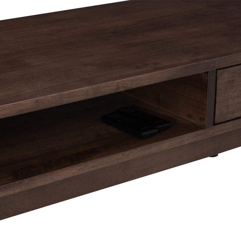 LAMAR Entertainment TV Unit with 2 Drawers 150cm - Walnut