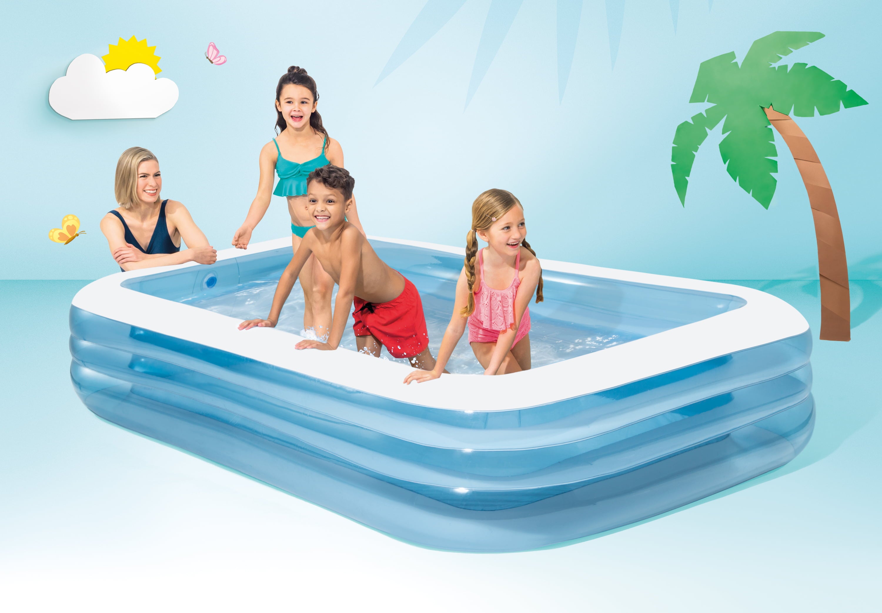 Intex Inflatable Swim Center Family Lounge Pool， 120