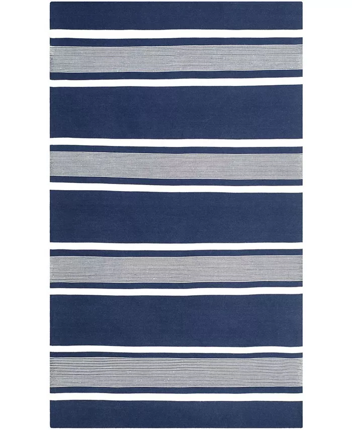 Lauren Ralph Lauren Hanover Stripe LRL2461A Navy Outdoor Area Rug Collection