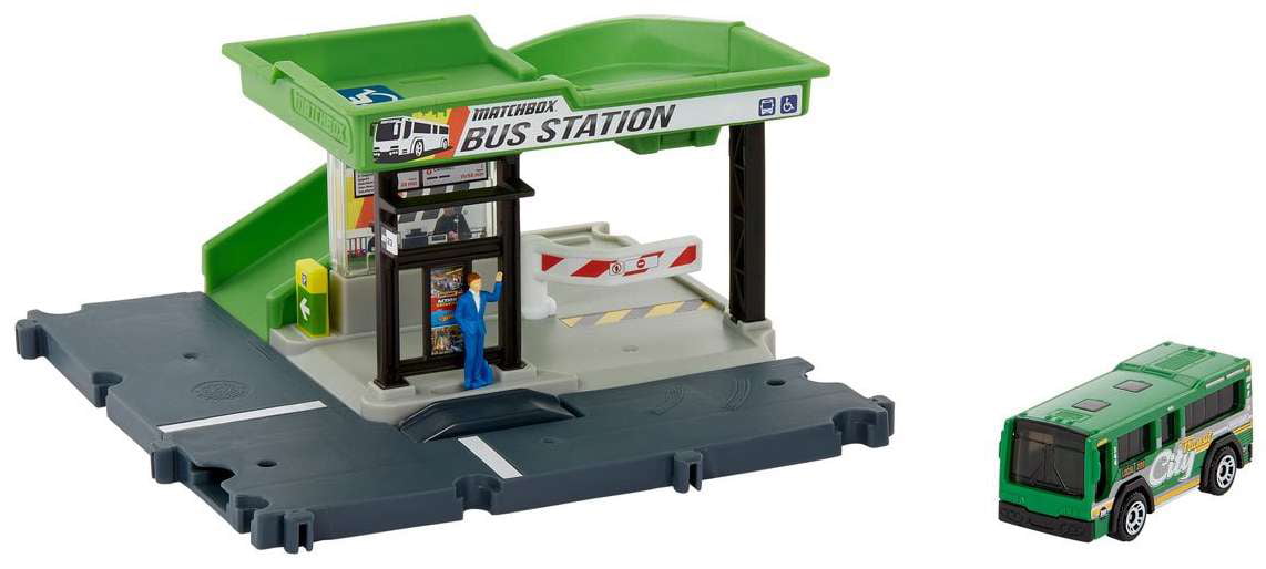 Matchbox Action Drivers Bus Station Playset