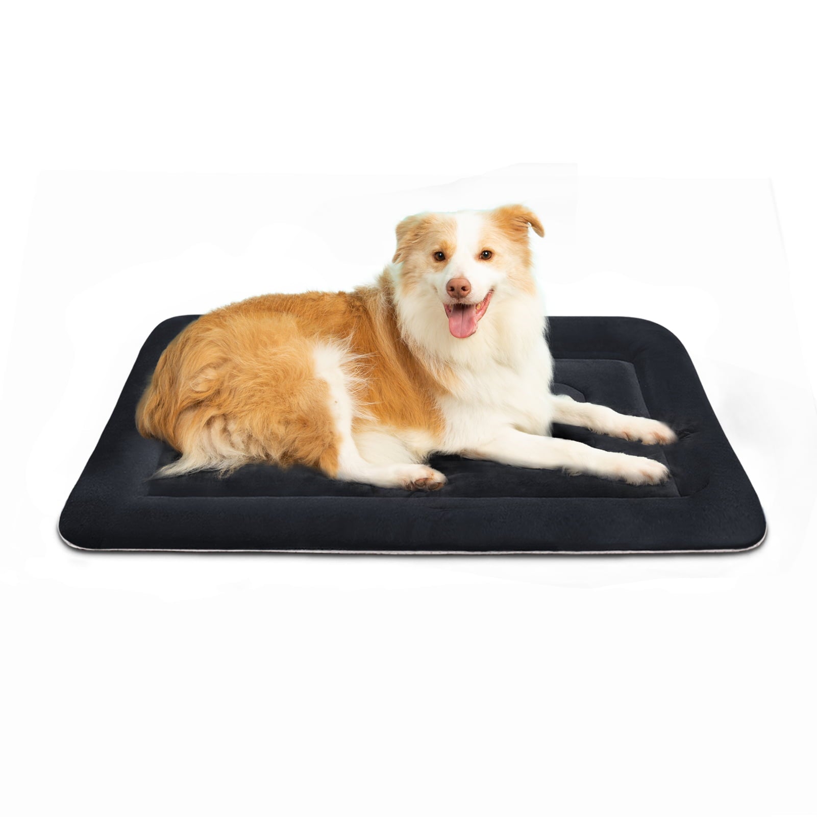 PROCIPE Dog Beds for Medium Dogs 36in Anti-Slip Washable Soft Kennel Pads Dark Grey