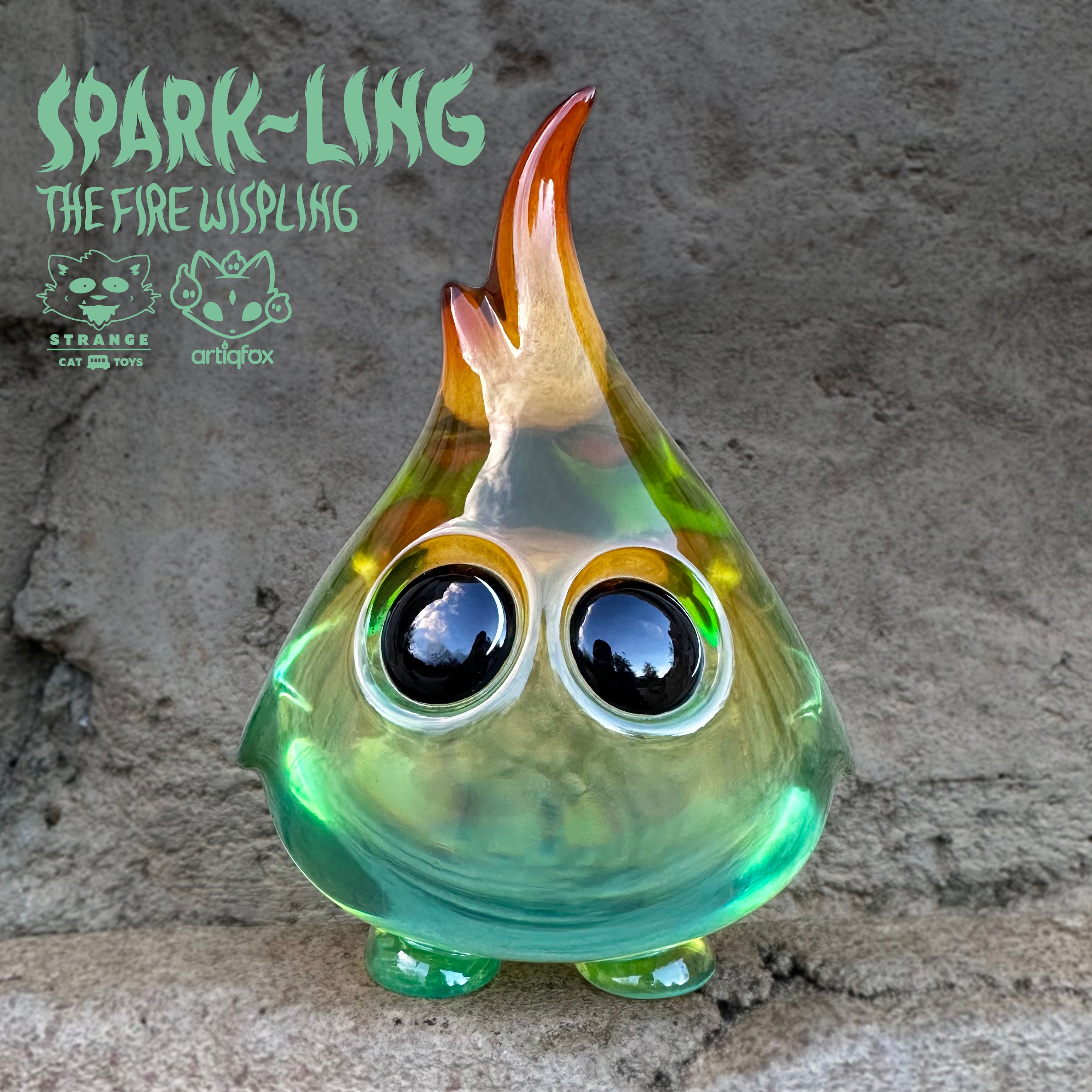 Spark-ling The Fire Wispling - Blue Hour by Artiqfox