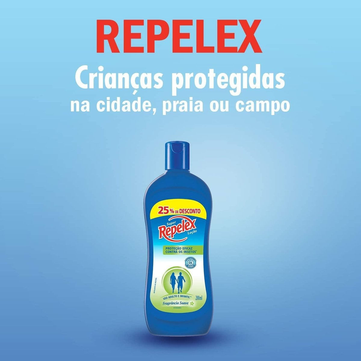 Repelex Repelente Family Care Locao 200ml 25% de Desconto
