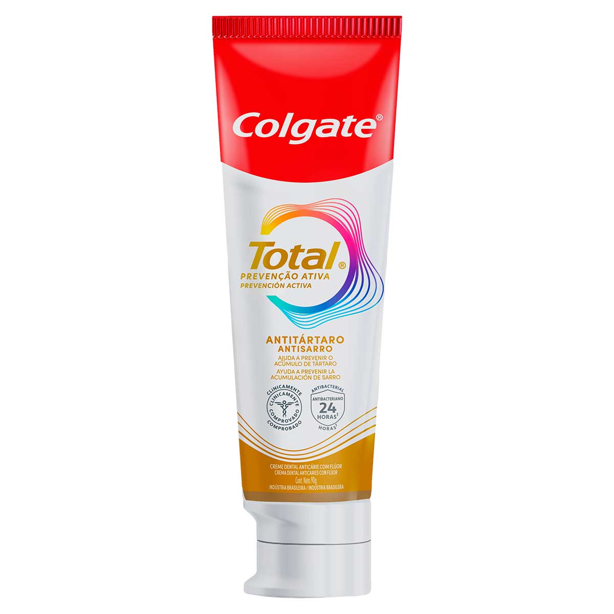 Creme Dental Colgate Total Prevencao Ativa Antitartaro Caixa 90g