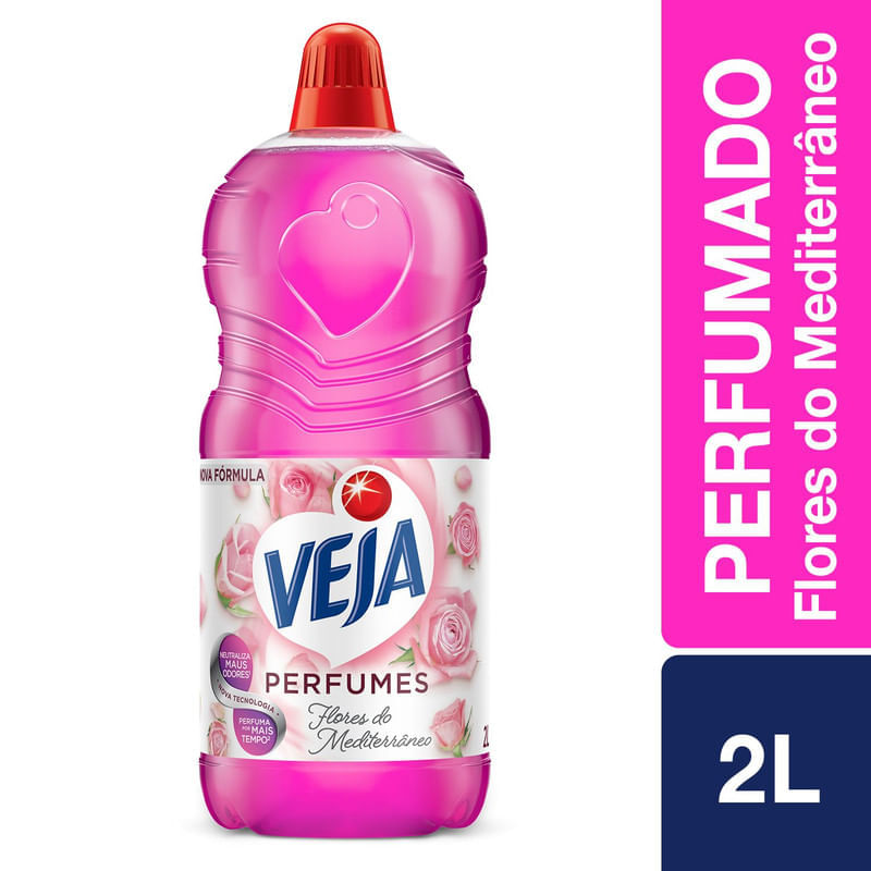 Limpador Perfumado Veja Flores do Mediterraneo - 2L