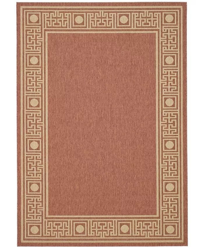Safavieh Courtyard Rust and Sand 2'7