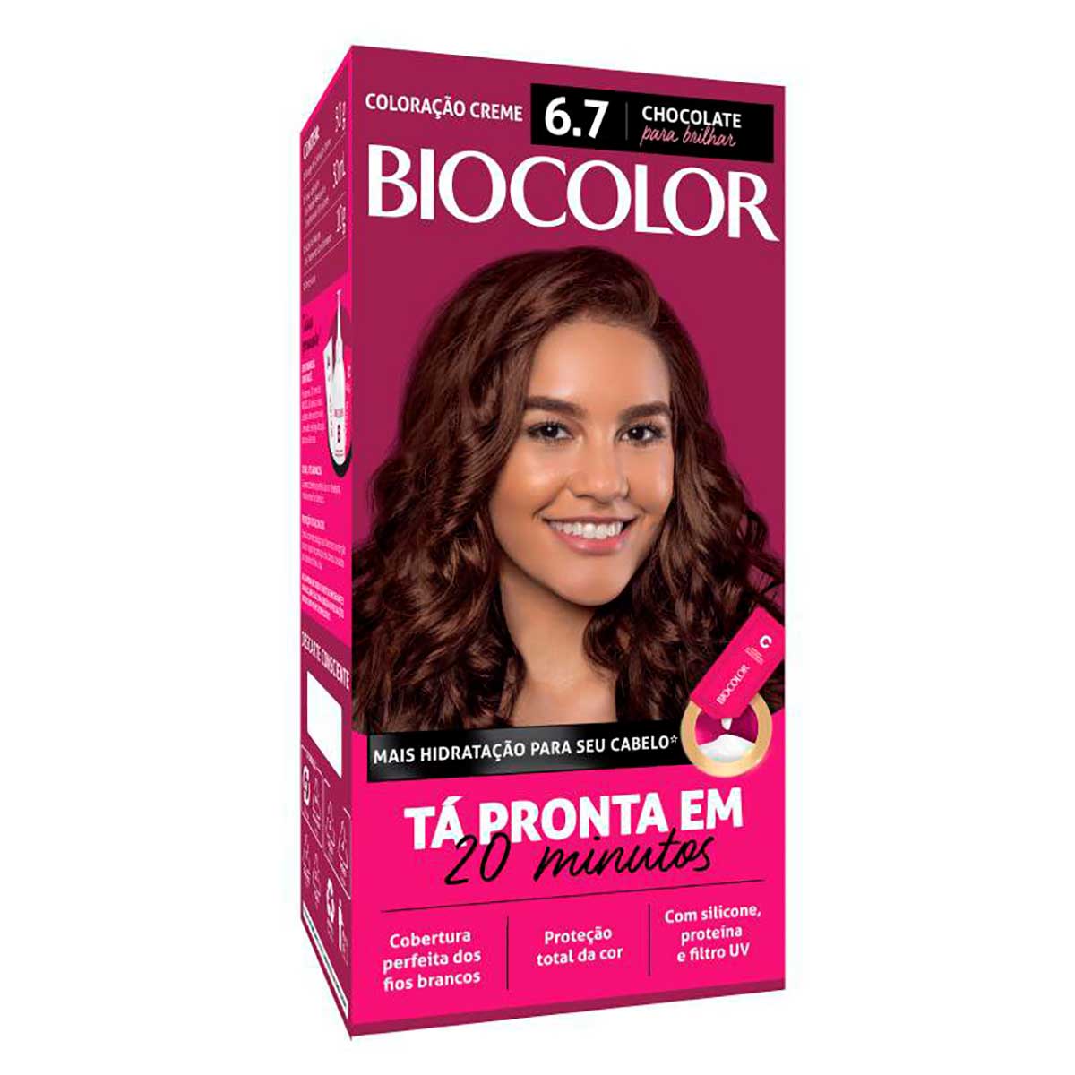 Tinta de Cabelo Biocolor Mini Kit Marrom Natural Irresistivel 6.7