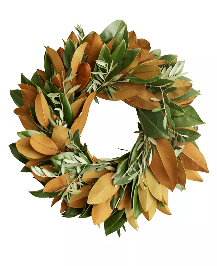 Magnolia Supply Co Fresh Magnolia and Olive Wreath， 20